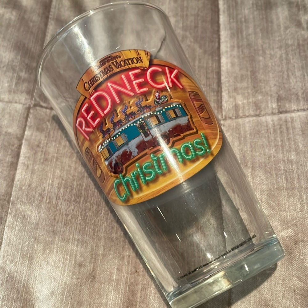 Christmas Vacation Movie Pint Glass Neon Sign Redneck Christmas Beer Glass